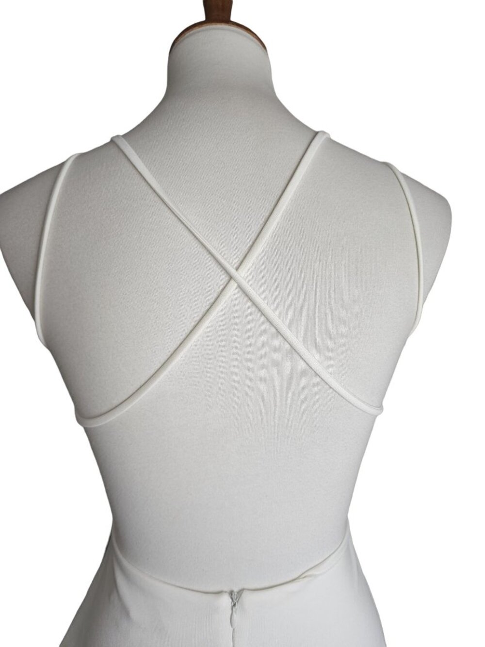 Lulu's Believe in Love White Backless Skater Dress Womens Small - Picture 5 of 8